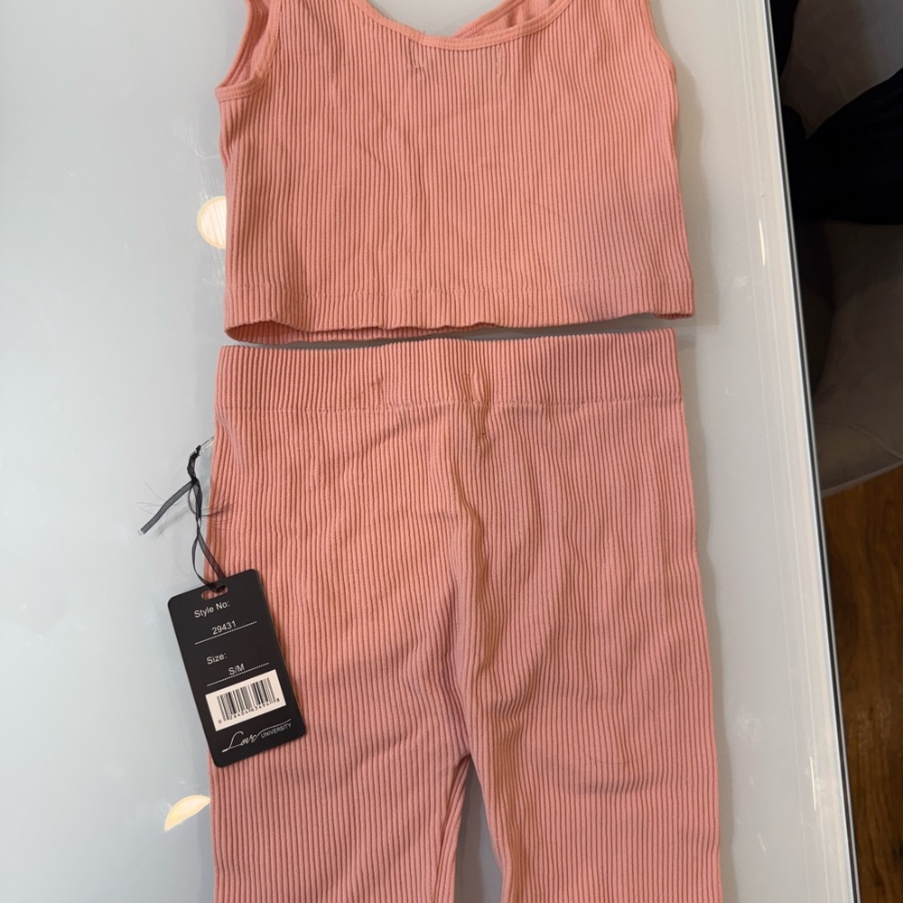 2 pieces set ,biker short and matching tank top size S/M